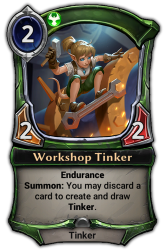 Workshop Tinker card