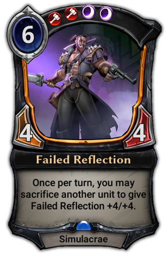 Failed Reflection card