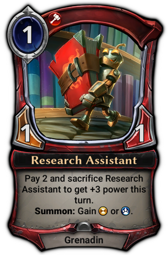 Research Assistant card