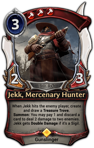 Jekk, Mercenary Hunter card