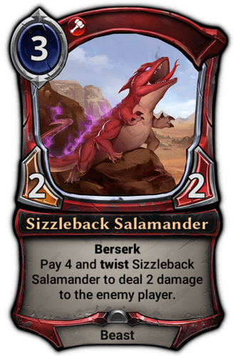Sizzleback Salamander card