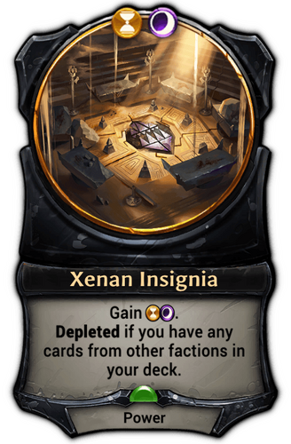 Xenan Insignia card