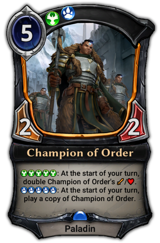 Champion of Order card