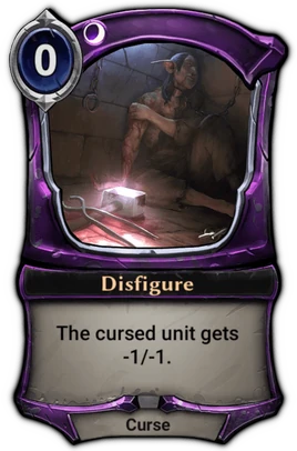 Disfigure card