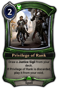 Privilege of Rank
