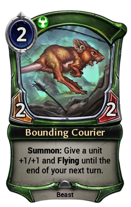 Bounding Courier card