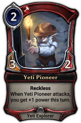 Yeti Pioneer card
