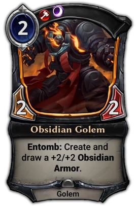 Obsidian Golem card