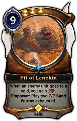 Pit of Lenekta card
