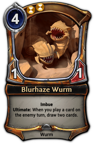 Blurhaze Wurm card