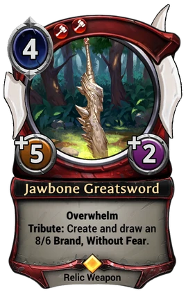 Jawbone Greatsword card