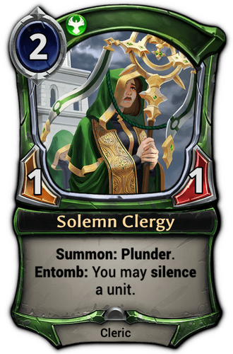 Solemn Clergy card