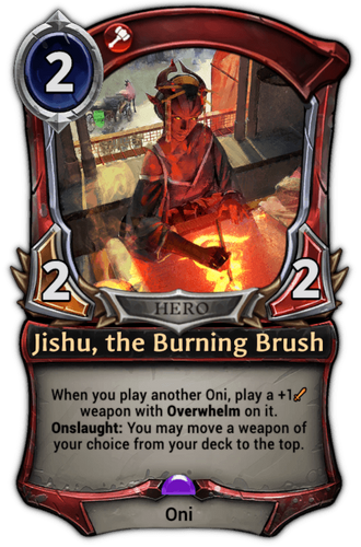 Jishu, the Burning Brush card