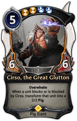 Cirso, the Great Glutton card