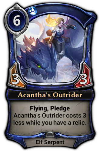 Acantha&#39;s Outrider card