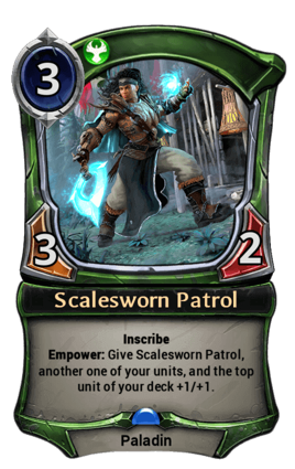 Scalesworn Patrol card