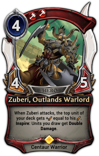 Zuberi, Outlands Warlord card