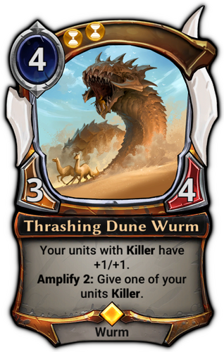 Thrashing Dune Wurm card