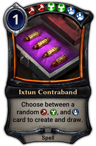 Ixtun Contraband card