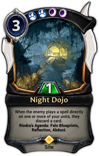 Night Dojo card