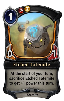Etched Totemite card