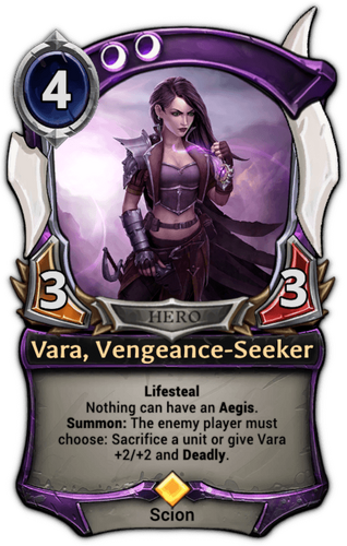 Vara, Vengeance-Seeker card