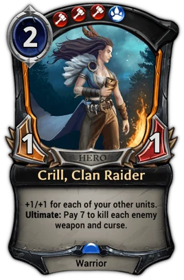 Crill, Clan Raider card