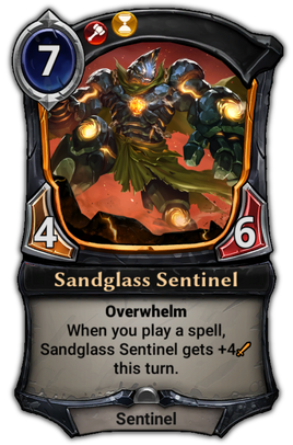 Sandglass Sentinel card