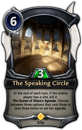 The Speaking Circle card