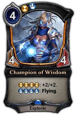 Champion of Wisdom card