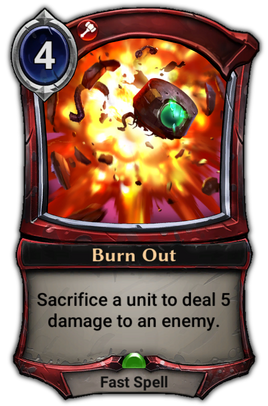Burn Out card