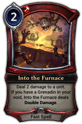 Into the Furnace card