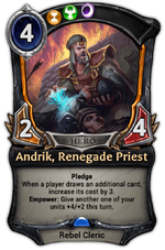 Andrik, Renegade Priest