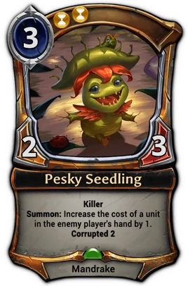 Pesky Seedling card