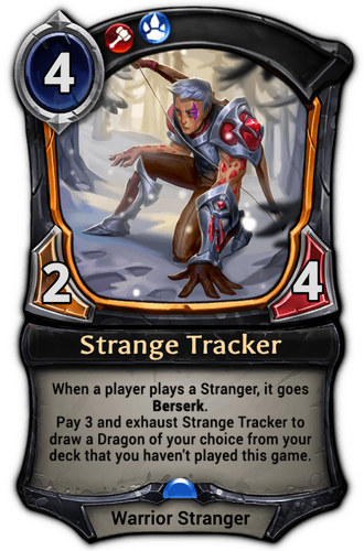 Strange Tracker card
