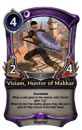 Visiam, Hunter of Makkar card