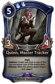 Quinn, Master Tracker
