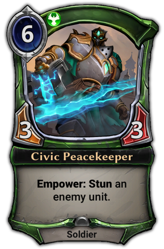 Civic Peacekeeper card