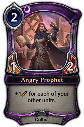 Angry Prophet card