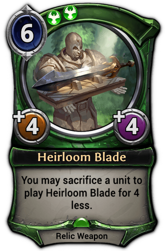 Heirloom Blade card