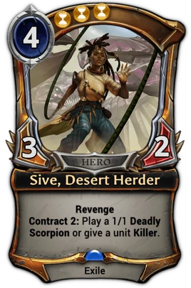 Sive, Desert Herder card