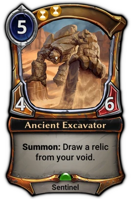 Ancient Excavator card