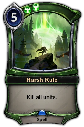 Harsh Rule card