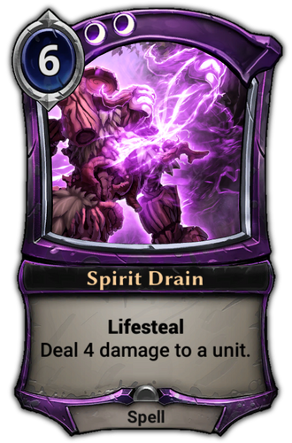 Spirit Drain card