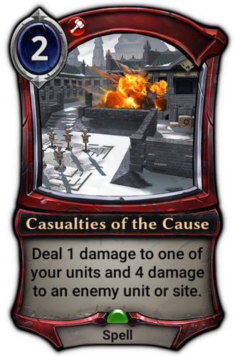 Casualties of the Cause card