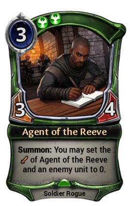 Agent of the Reeve card