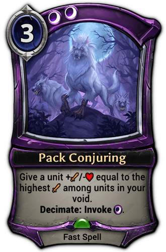 Pack Conjuring card