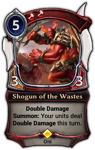 Shogun of the Wastes card