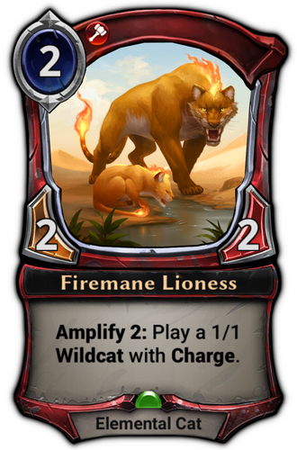 Firemane Lioness card
