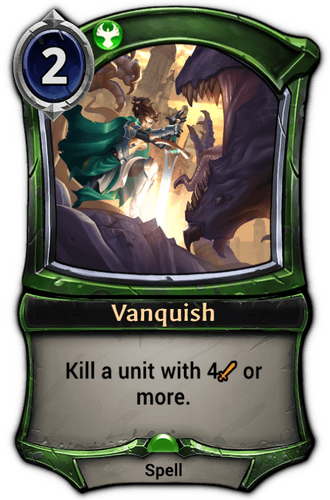 Vanquish card